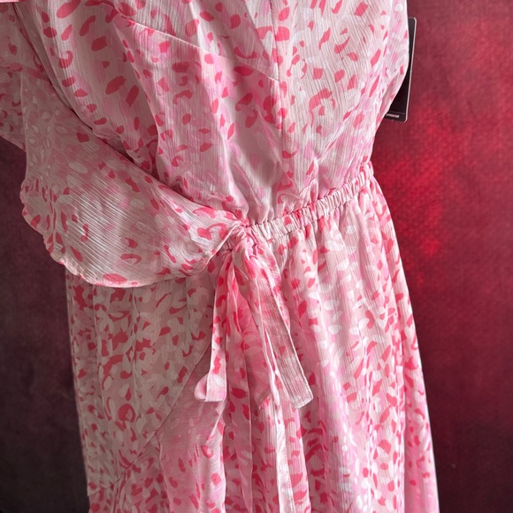 Express Pink High Low Ruffle Dress - Picture 6 of 11